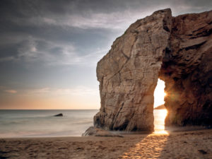 Rock gate near Port Blanc, Quiberon Peninsula, Brittany Rock gate near Port Blanc, Quiberon Peninsula, Brittany